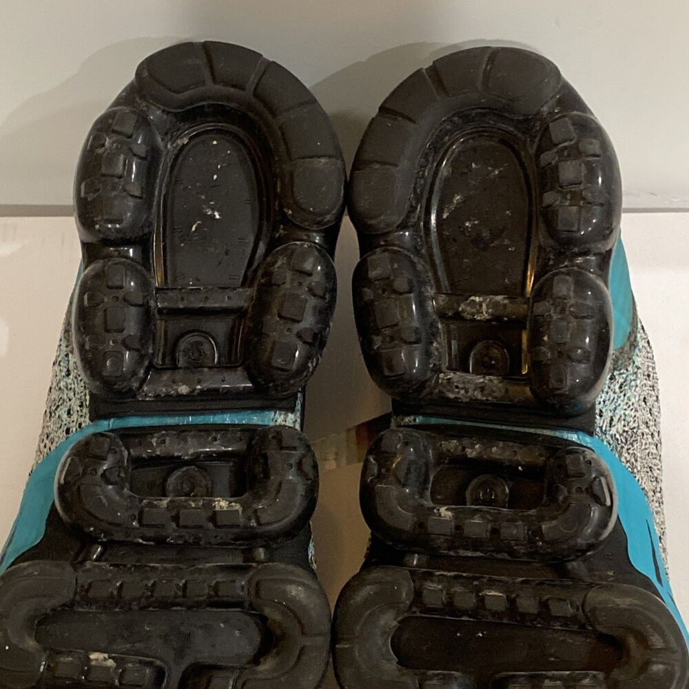 Nike Air VaporMax Flyknit 2 Mens 11.5 Black Dusty Cactus Hyper Jade Sneaker - Picture 13 of 16